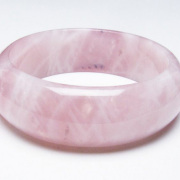 パワーストーン 天然石 ローズクォーツバングル 60mm [T492-3557]