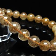 ガーデン水晶ルチル入りブレスレット10mm