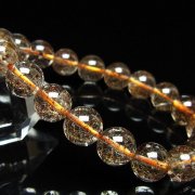 ガーデン水晶 ルチル入り ブレスレット 10mm [t50-10437]