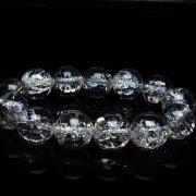 アイリスクォーツ 虹入り レインボークラック水晶 ブレスレット 18mm [T502-8699]