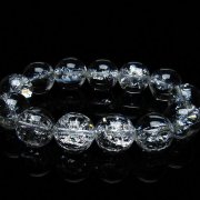 アイリスクォーツ 虹入り レインボークラック水晶 ブレスレット 18mm [T502-8779]