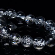 アイリスクォーツ 虹入り レインボークラック水晶 ブレスレット 18mm [T502-8940]