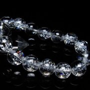 アイリスクォーツ 虹入り レインボークラック水晶 ブレスレット 15mm [T502-8998]