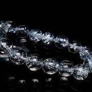 アイリスクォーツ 虹入り レインボークラック水晶 ブレスレット 12mm [T502-9019]