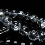 アイリスクォーツ 虹入り レインボー水晶 ブレスレット13mm[T506-2205]