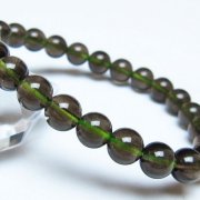 チンターマニストーン アリゾナ州産 天然ガラス ブレスレット（サフォーダイト/シリウス隕石） 8mm [t520-2188]