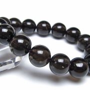 コロンビアナイト コロンビア産 天然ガラス ブレスレット 15mm [t521-2821]