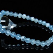 最終価格！天然石ブレスレット アクアマリン、ガーデンクォーツなどまとめ売り 1点物】雪景色のような世界☆天然石ブレスレット/スノーガーデン