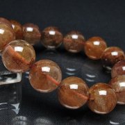 赤プラチナルチルブレスレット 14mm [t545-10623]