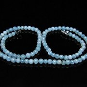 アクアマリンネックレス 4mm [T556-3517]