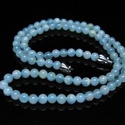 アクアマリンネックレス 5mm [T556-3546]