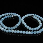 アクアマリンネックレス 5mm [T556-3552]