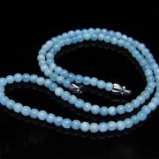 アクアマリンネックレス 4mm [t556-3578]