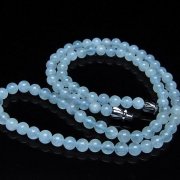 アクアマリンネックレス 5mm [t556-3602]