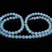 アクアマリンネックレス 5mm [t556-3758]