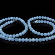 アクアマリンネックレス 4mm [t556-3763]