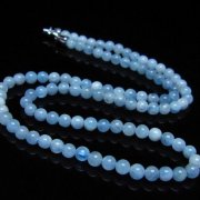 アクアマリンネックレス 4mm [T556-3769]