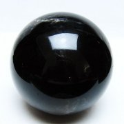 1.3Kgモリオン 純天然 黒水晶 丸玉 98mm [t572-11599]