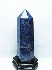 １点再入荷　レア　高品質　ソーダライト　ラピスラズリ　共生　スフィア　天然石 ソーダライト・スフィア Planet Earth マダガスカル産 308g/丸玉
