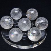 虹入りヒマラヤ水晶丸玉七星陣 25mm [t602-2767]