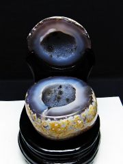 ペア水晶トレジャーメノウ[T604-7703]