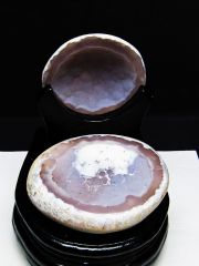 ペア水晶トレジャーメノウ[T604-7769]