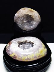 ペア水晶トレジャーメノウ[T604-7786]