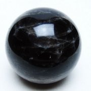 モリオン 純天然 黒水晶 丸玉 54mm [t643-5227]