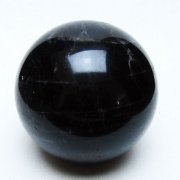 モリオン 純天然 黒水晶 丸玉 70mm [t643-5248]