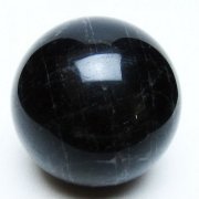 モリオン 純天然 黒水晶 丸玉 62mm [t643-5257]