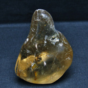 ライトニング水晶 炎（フレイム） ポリッシュ 置物[T653-3599]