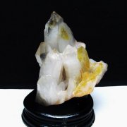 レムリアンシードクラスター2本台座付 クリスタル（水晶）「レムリアンシード水晶クラスター」の商品