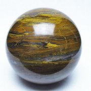 1.1Kgアイアンタイガーアイ丸玉 88mm [t671-6557]
