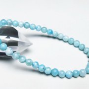 ラリマー　ブレスレット　７.５mm 内周１６cm 楽天市場】ラリマー ブレスレット 7mm 16.5cm レディースS