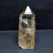 虹入りライトニング水晶ガーデン水晶六角柱 [t705-7641]