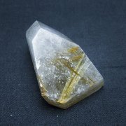 ✳️専用‼️☆極上の透明度に煌めき抜群のルチル☆ゴールドタイチンルチル 磨き石 原石 入手困難/極上イエローゴールドの煌めき】タイチンイエロー