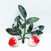 アゲートモモ鉢植え置物[T726-1464]