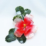 アゲートツツジ鉢植え置物[T726-1584]