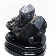 1.1Kg山東省産 モリオン 純天然 黒水晶 クラスター[T728-2380]