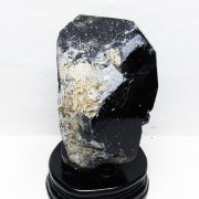 2.4Kg山東省産 モリオン 純天然 黒水晶 原石[T728-2385]