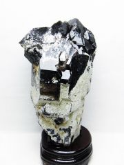 5.6Kg山東省産 モリオン 純天然 黒水晶 クラスター[T728-2408]