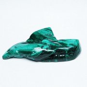 【原石】マラカイト マラカイト（孔雀石）原石磨き274g 天然石販売 名取貴石 天然石