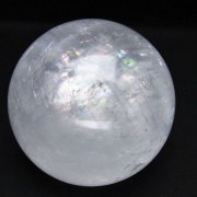 虹入りカルサイト丸玉 82mm [t758-2289]