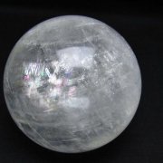 虹入りカルサイトファントム丸玉 71mm [t758-2434]