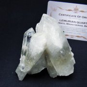 レムリアンシード 水晶 クラスター ミナスジェライス州コリント産 ※証明書付き[T759-1297]