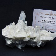 レムリアンシード 水晶 クラスター ミナスジェライス州コリント産 ※証明書付き[T759-1318]