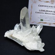 レムリアンシード 水晶 クラスター ミナスジェライス州コリント産 ※証明書付き[T759-1368]