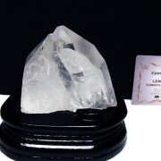 虹入りレムリアンシード水晶クラスター ミナスジェライス州コリント産 ※証明書付き[T760-3356]