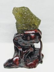 リビアングラス 原石 [t800-2093]