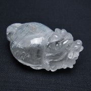 スーパーファントム水晶 龍亀 置物[T801-538]